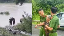 Chủ quán cà phê ở Nghệ An nghe tiếng kêu cứu thất thanh, phóng xe máy 500m đuổi theo cứu bà cụ bị cuốn trôi