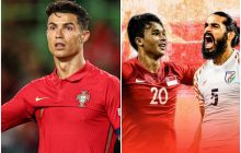 Lịch thi đấu bóng đá hôm nay 24/9: Singapore gây bất ngờ trước Ấn Độ; Ronaldo hóa tội đồ?