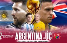 Xem trực tiếp bóng đá Argentina vs Úc ở đâu, kênh nào? Link xem trực tiếp World Cup 2022 VTV FULL HD