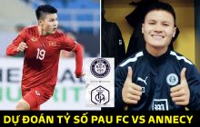 Dự đoán tỷ số Pau FC vs Annecy: Quang Hải tỏa sáng, Pau FC tạo bước ngoặt lớn trên BXH Ligue 2?