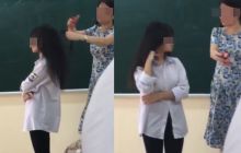 Netizen phẫn nộ clip 1 cô giáo tại Vĩnh Phúc cắt tóc học sinh ngay trên lớp học