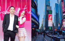 Duy Mạnh hạnh phúc chia sẻ việc ảnh của Cầm xuất hiện ở Quảng trường Thời Đại, Mỹ: Chúc mừng con gái