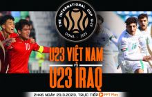 Trực tiếp bóng đá U23 Việt Nam vs U23 Iraq - Doha Cup 2023: Khởi đầu suôn sẻ của HLV Troussier?