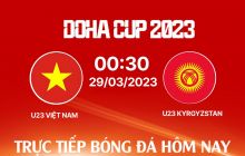 Trực tiếp bóng đá U23 Việt Nam vs U23 Kyrgyzstan ở đâu, kênh nào? Link xem trực tuyến Doha Cup 2023
