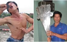 Cuộc sống của người đàn ông ‘dị’ nhất Việt Nam, nuốt 15 thanh kiếm dài 60cm cùng 1 lúc giờ ra sao?