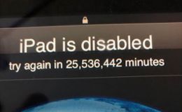 Bé ba tuổi nhập sai mật khẩu, iPad bị khóa 48 năm