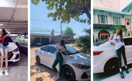 Đăng quang Hoa hậu Hoàn vũ Việt Nam 2019 nhưng Nguyễn Trần Khánh Vân vẫn gắn bó với chiếc xe này