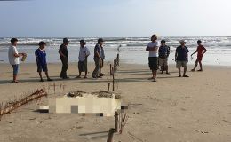 Hoảng hồn phát hiện bộ phận thi thể người mắc vào lưới đánh cá ở Nghệ An