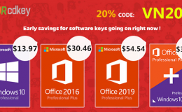 URcdkey tung mã giảm giá `khủng` cho Office 2016, Windows 10 Pro, Office 2019, chỉ từ 300.000 đồng 