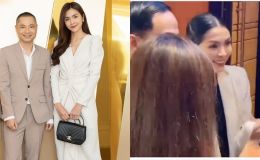 Tăng Thanh Hà bị quay lén khi đi cùng chồng, lộ nhan sắc thực ở tuổi 34 trước camera gây ngỡ ngàng