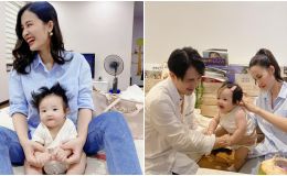 Biểu cảm cực kỳ đáng yêu của con gái Đông Nhi - Ông Cao Thắng ‘đốn tim’ CĐM