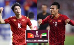 Đội hình CHÍNH THỨC ĐT Việt Nam đấu UAE, VL World Cup 2022: Quang Hải, Hoàng Đức cùng đá chính