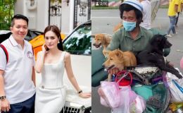 Xúc động khi chồng đại gia của Đoàn Di Băng tặng 50 triệu cho vợ chồng vừa mất 15 chú chó