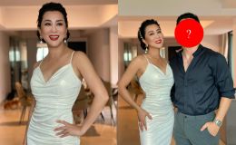 Bắt trọn cảnh MC Kỳ Duyên thân mật bên trai trẻ, vòng 1 căng tràn và vóc dáng thật U60 gây sửng sốt