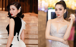 Lệ Quyên táo bạo kéo cổ áo trễ nải, vô tư lộ nội y một cách công khai, thân hình tuổi 41 gây choáng