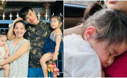 Lê Dương Bảo Lâm nhói lòng khi con gái bị bệnh, CĐM xót xa: ‘Thương con quá’