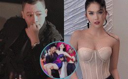 Vũ Khắc Tiệp ngỡ ngàng khi Ngọc Trinh vô tư để trai đẹp 'ẵm' trên tay 