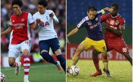 Lịch thi đấu bóng đá hôm nay 1/10: Đại chiến Arsenal vs Tottenham; Hà Nội xây chắc ngôi đầu V-League