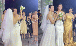 Clip hé lộ danh tính người đẹp bắt được hoa cưới của Hoa hậu Đỗ Mỹ Linh