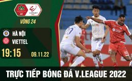 Trực tiếp bóng đá Hà Nội vs Viettel: Derby phân định cuộc đua V.League 2022