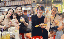 Ông Cao Thắng lái xe máy đưa Đông Nhi và Winnie vi vu khắp Hà Nội