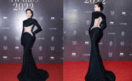 Con dâu tỷ phú Hoàng Kiều khoe thân hình đồng hồ cát tại sự kiện Harper’s Bazaar Star Awards 2022
