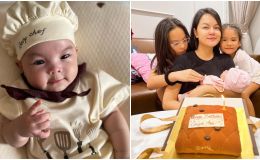 Cận cảnh gương mặt con gái 5 tháng tuổi cực kì đáng yêu của Phạm Quỳnh Anh