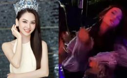 Lộ khoảnh khắc Hoa hậu Mai Phương múa quạt, quẩy cực sung gây tranh cãi