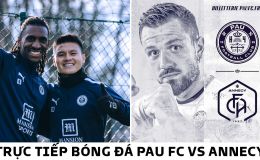 Trực tiếp bóng đá Pau FC vs Annecy: Quang Hải lập kỷ lục giúp Pau FC 'nhảy vọt' trên BXH Ligue 2?