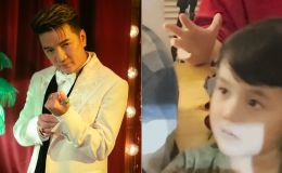 Biểu cảm đáng yêu của con trai Đàm Vĩnh Hưng khi thấy bố hát khiến dân tình thích thú