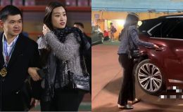 Đỗ Mỹ Linh lên tiếng vụ không được chồng đại gia mở cửa xe cho, tuyên bố duy nhất 1 câu