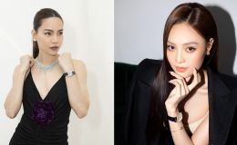 Ninh Dương Lan Ngọc bị soi gương mặt khác lạ khi dự sự kiện chung với Hồ Ngọc Hà