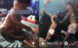 Phẫn nộ clip người đàn ông hành hạ, ép bé trai 2 tuổi sử dụng chất nghi là ma túy