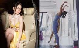 Ngọc Trinh khiến dân tình choáng váng trước tỉ lệ cơ thể hoàn hảo trong loạt tư thế yoga khó