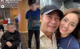 Vợ trẻ xót xa với hình ảnh NSND Công Lý ngồi xe lăn, cố làm 1 điều sau 2 năm gặp biến cố đột quỵ
