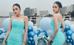 Bộ ảnh Hương Giang xuất hiện chuẩn mỹ nhân trên du thuyền, body đời thực qua camera thường gây sốt 