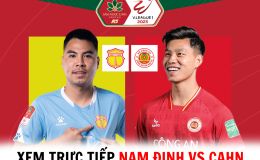 Xem trực tiếp Thép Xanh Nam Định vs Công an Hà Nội ở đâu, kênh nào? - Trực tiếp V.League 2023