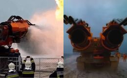 Cận cảnh siêu xe cứu hỏa mạnh nhất hành tinh, đám cháy cao hơn 91 mét vẫn dập được ngon lành