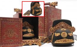 Cổ vật mũ quan triều Nguyễn còn nguyên vẹn đắt bậc nhất Việt Nam: Chốt gấp 1200 lần giá khởi điểm