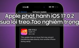 Apple tung iOS 17.0.2 sửa 'nóng' lỗi treo Táo cực kỳ nghiêm trọng