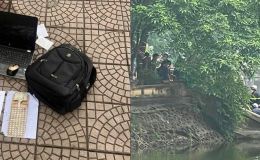 Thi thể được phát hiện tại hồ Láng Thượng, Hà Nội: Một đồ vật trong balo khiến người dân rùng mình