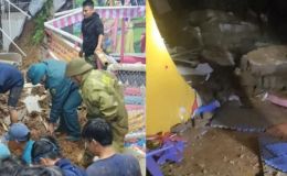 Mưa lớn tại Hà Nội gây sạt lở, 3 cháu bé tử vong thương tâm khi đang vui chơi ở nhà