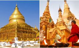 Ngôi chùa 2.500 tuổi nổi tiếng Đông Nam Á: Dát 90 tấn vàng, nạm 4.500 viên kim cương