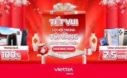 Tết này đừng bỏ lỡ cơ hội trúng hàng trăm Túi vàng tại Viettel Store