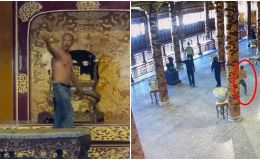 Kinh hãi video khống chế kẻ cởi trần leo lên ngai vàng Đại nội Huế, đập phá Bảo vật quốc gia