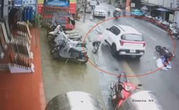Kinh hoàng clip ô tô tông liên hoàn 3 xe máy ở Sa Pa khiến cháu bé 5 tuổi tử vong thương tâm 