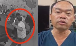 Camera hé lộ giây phút kinh hoàng bác sĩ đuổi chém đồng nghiệp ở phòng khám, lý do ra tay dã man là gì?