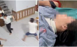 Phẫn nộ clip chồng dùng cây lau nhà đánh vợ nhập viện ở Tuyên Quang, công an vào cuộc