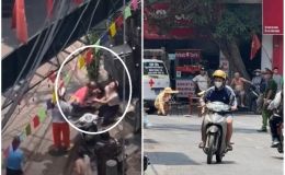 Vụ cháu bé 5 tuổi bị xe tải cán ở Vĩnh Hưng, Hà Nội: Xót xa hình ảnh người bố ôm con khóc nức nở 