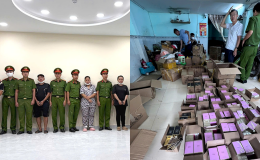 Hé lộ danh tính cặp vợ chồng cầm đầu đường dây buôn 10.000 chai nước hoa giả vừa bị bắt khẩn cấp